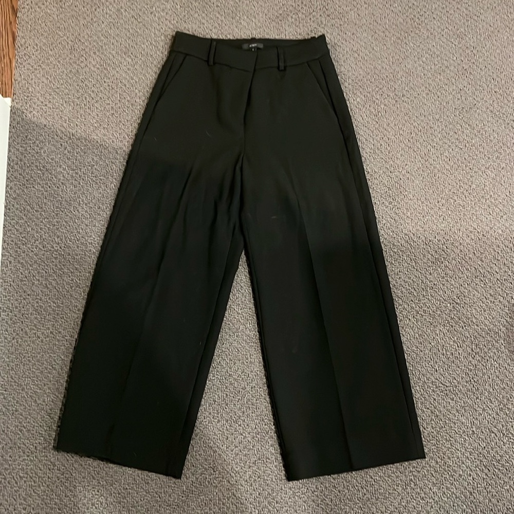 Black wide leg dress pants